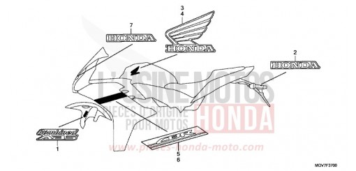 MARQUE (1) CBR600FB de 2011